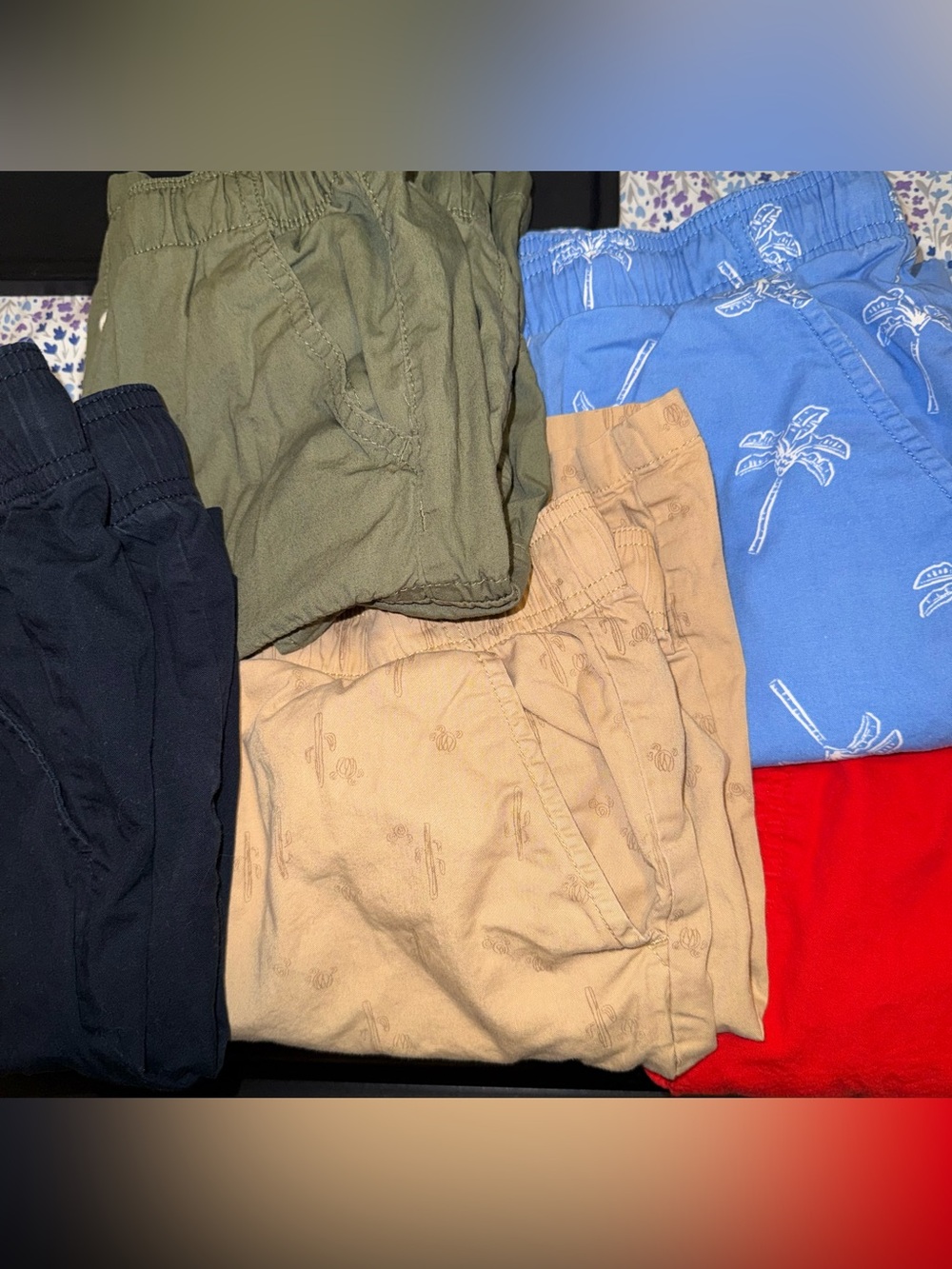 Dip boys shorts elastic waist| set of 5| light blue have tiny black marks